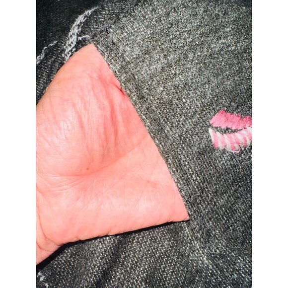 Marese Steampunk Embroider Floral Military Coat Jacket M Grey Rose Floral Cotton - Picture 7 of 10